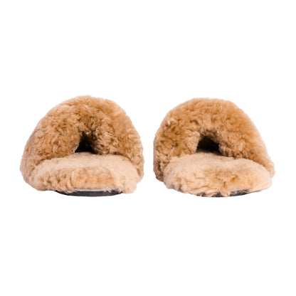 Adult Slip-on Slipper | Lions Head Range | Camel